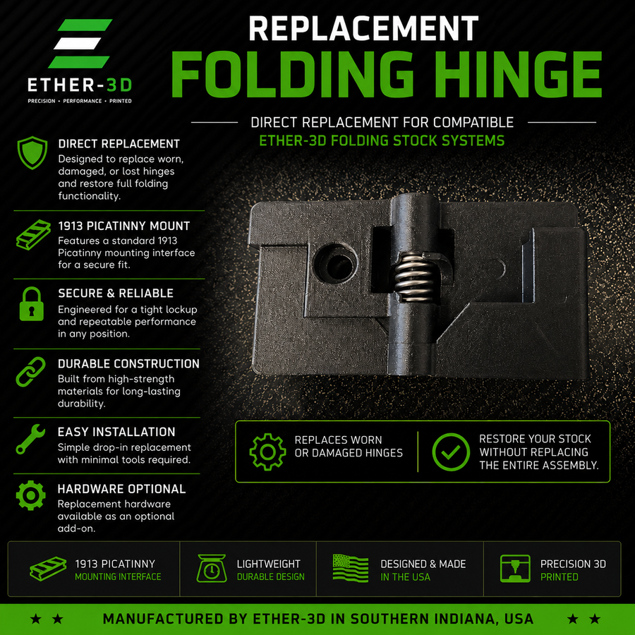 Ether-3D Replacement Folding Hinge