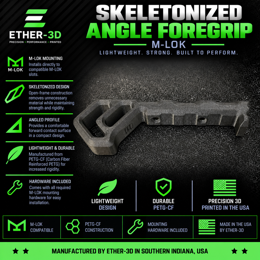 Skeletonized Angle Foregrip β M-LOK
