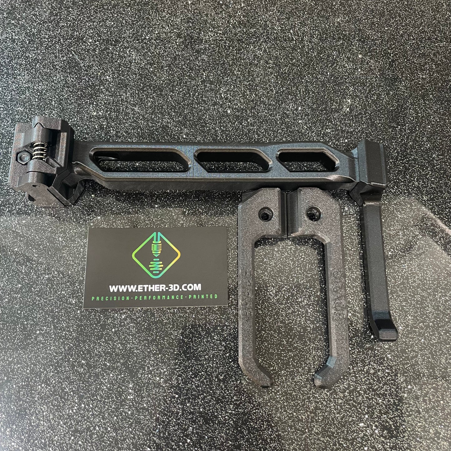 Carbon Fiber Folding Picatinny Tailhook Stock – Short Version