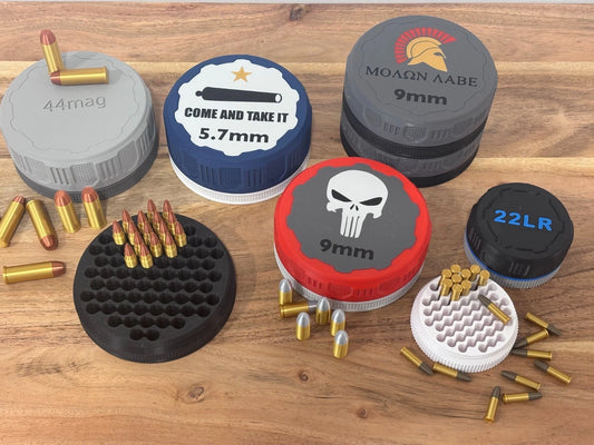 Improved Ammo Box Lids & Bases – Multiple Pistol Calibers