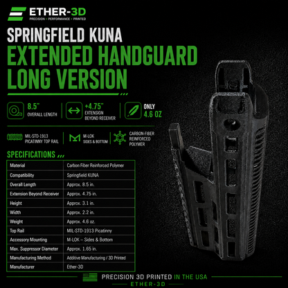 Springfield KUNA Extended Handguard Long Version