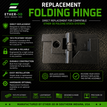 Ether-3D Replacement Folding Hinge