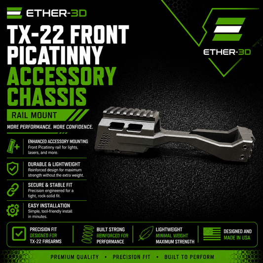 TX-22 Front Picatinny Accessory Chassis – Rail Mount
