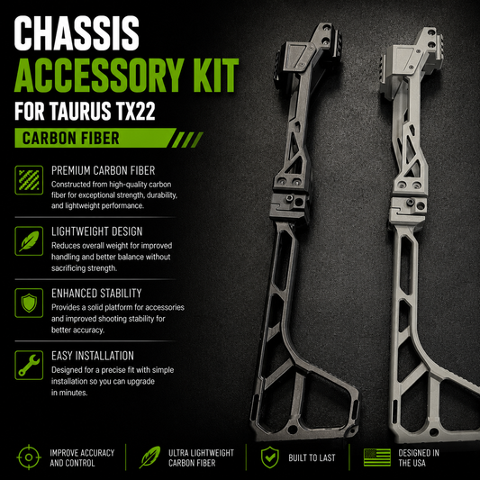 Chassis Accessory Kit for Taurus TX22 - Carbon Fiber