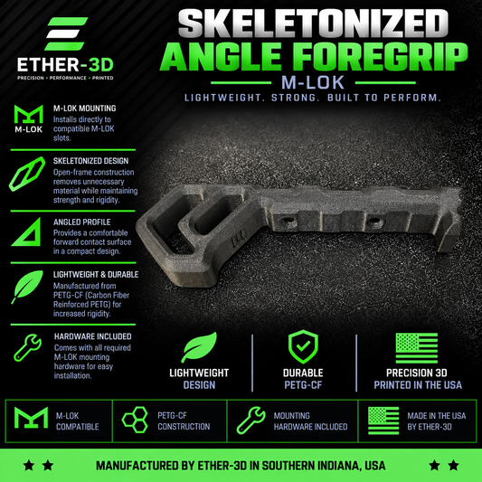 Skeletonized Angle Foregrip – M-LOK