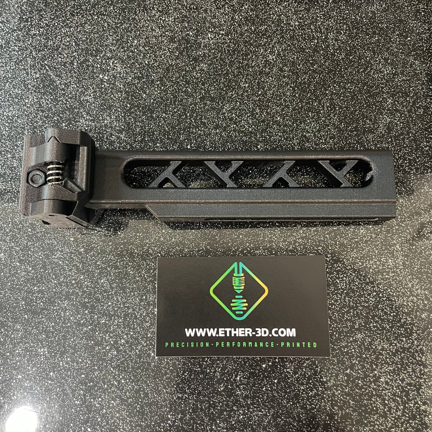 Carbon Fiber Skeletonized Picatinny Stock Tube Adapter