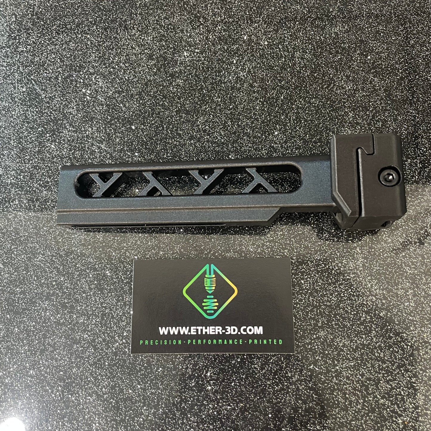 Carbon Fiber Skeletonized Picatinny Stock Tube Adapter