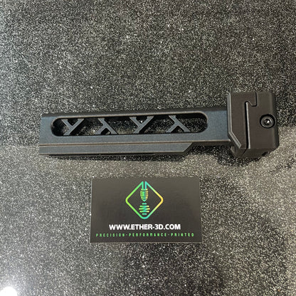 Carbon Fiber Skeletonized Picatinny Stock Tube Adapter