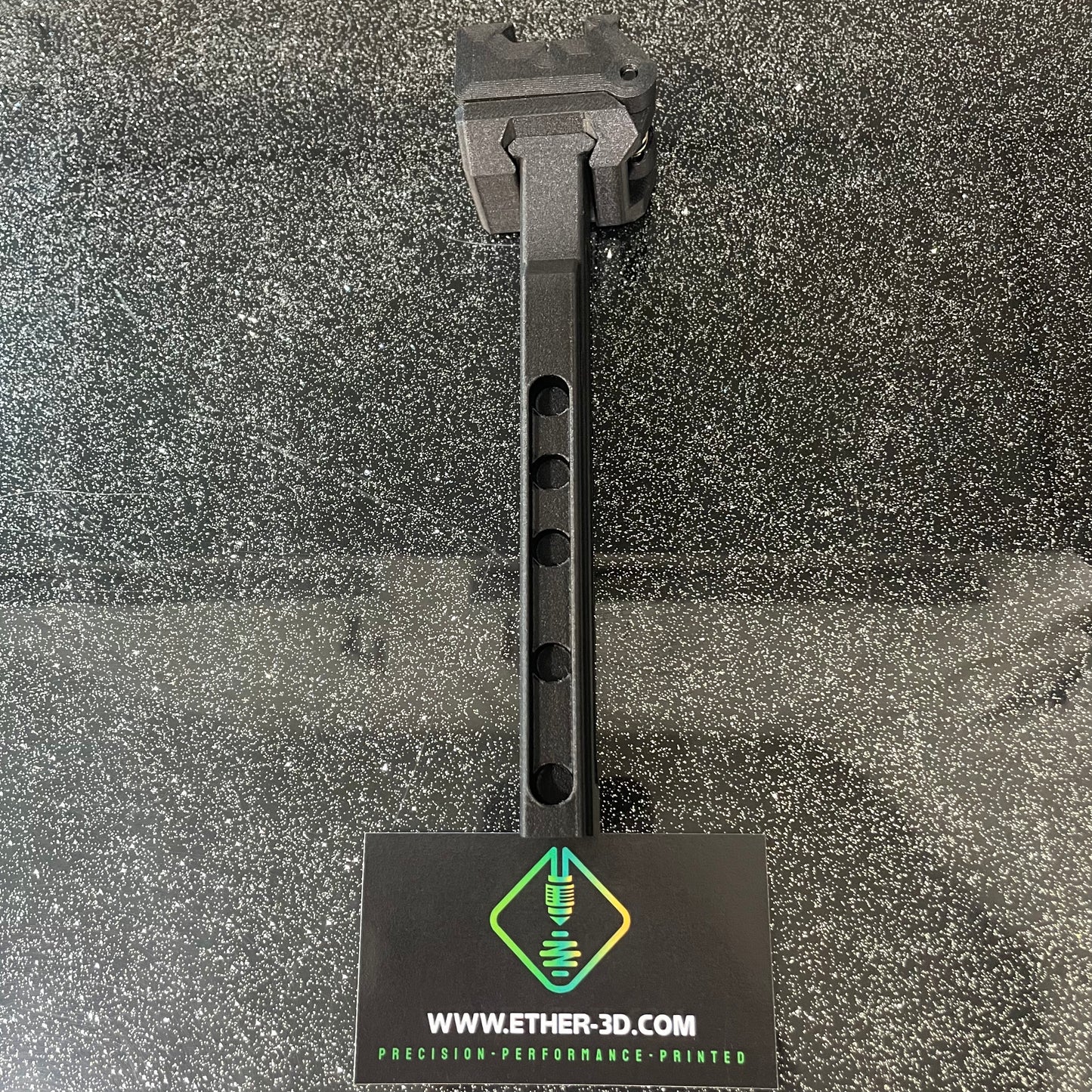 Carbon Fiber Skeletonized Picatinny Stock Tube Adapter