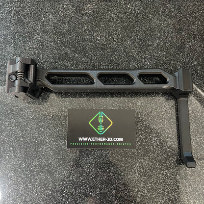 Carbon Fiber Folding Picatinny Tailhook Stock – Short Version