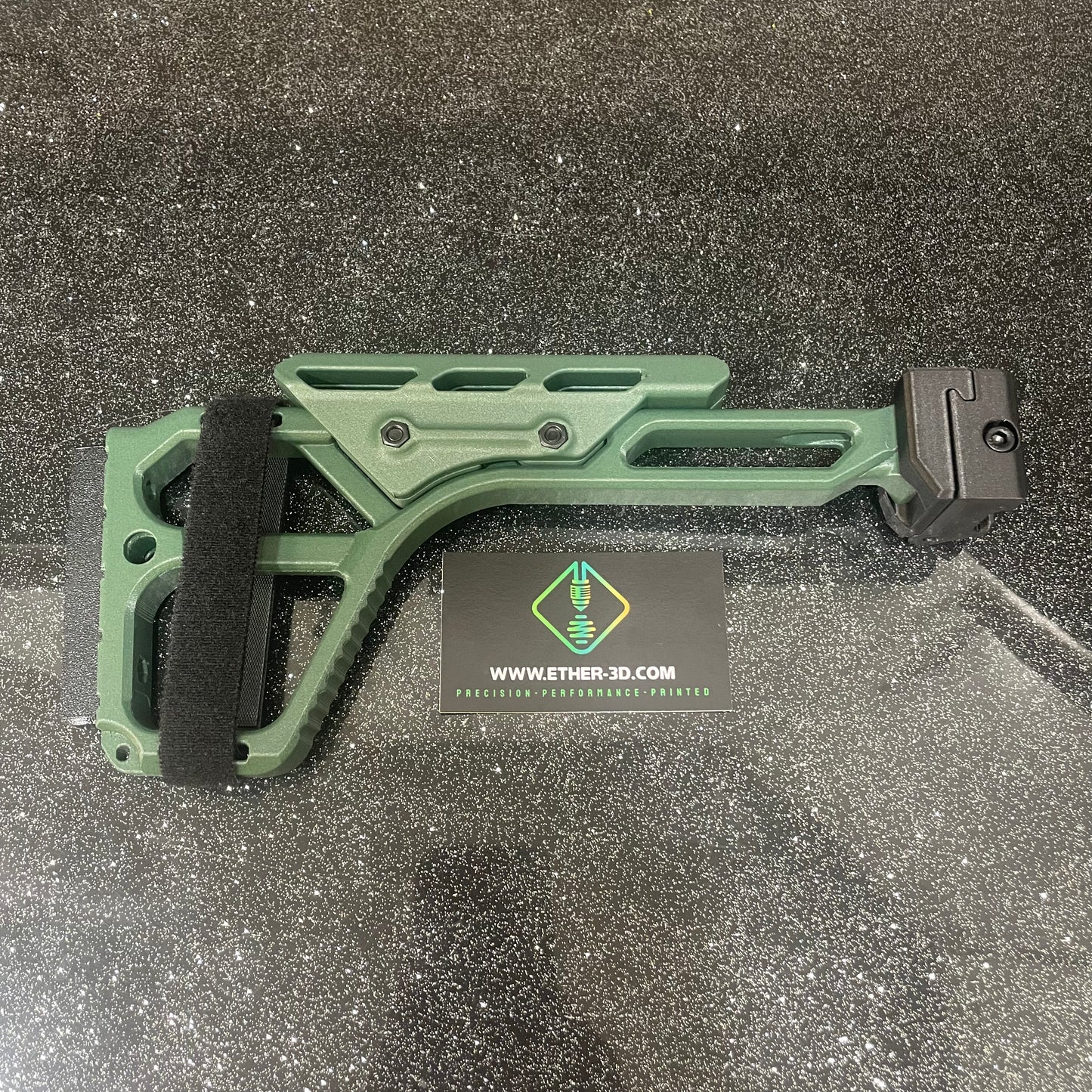 Carbon Fiber Folding Picatinny Classic Stock With Cheek Riser