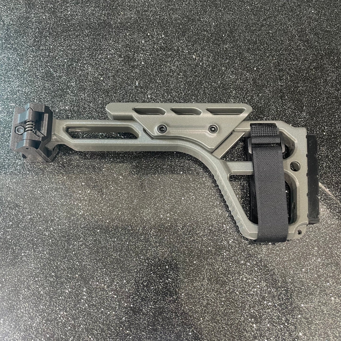 Carbon Fiber Folding Picatinny Classic Stock With Cheek Riser
