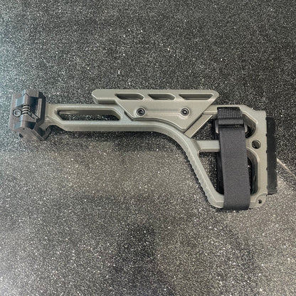 Carbon Fiber Folding Picatinny Classic Stock With Cheek Riser