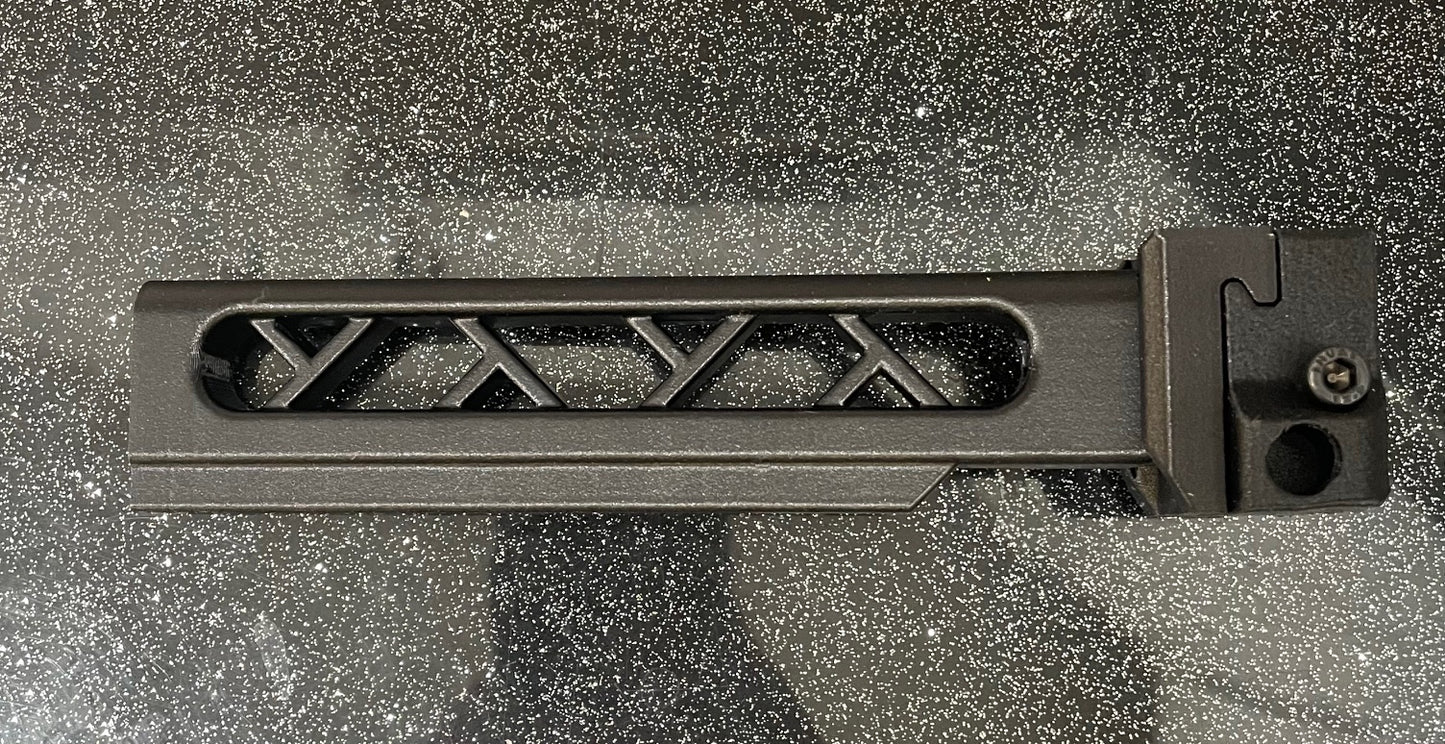 Carbon Fiber Skeletonized Picatinny Stock Tube Adapter